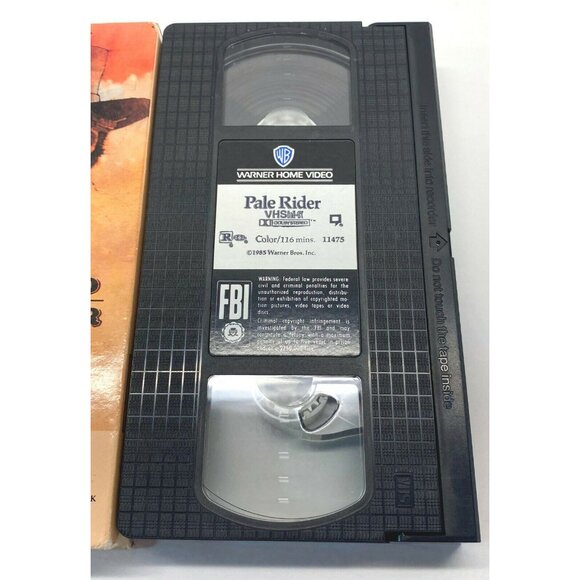 Pale Rider Clint Eastwood VHS Western Video Tape 1985 Wild West Cowboy - Picture 4 of 6